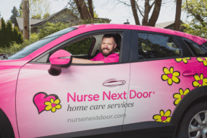 Nurse Next Door Caregiver, Pink Car